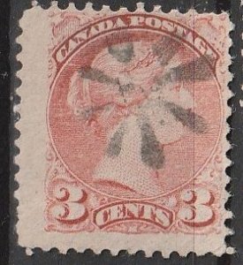 Canada SC# 37  Fancy Cancel,  Clean Back   (~1979)