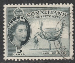 Somaliland Scott 128 - SG137, 1953 Elizabeth II 5c used