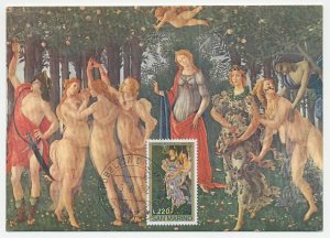 Maximum card San Marino 1972 Spring - Botticelli
