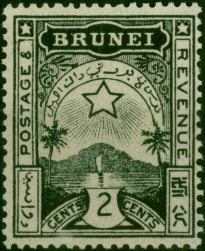 Brunei 1895 2c Black SG3 Position 1/6 Fine MM