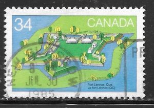 Canada 1051: 34c Fort Anne, Nova Scotia, circa 1763, used, VF