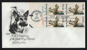 #1787 15c Seeing For Me-Block of 4, Artmaster FDC **ANY 5=FREE SHIPPING**