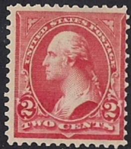 279B 2 cent Washington, Red Stamp mint OG NH F-VF