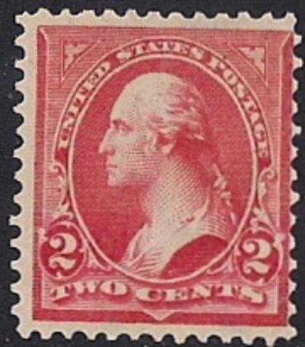 279B 2 cent Washington, Red Stamp mint OG NH F-VF