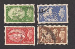 GREAT BRITAIN SC# 286-9 F-VF U 1951