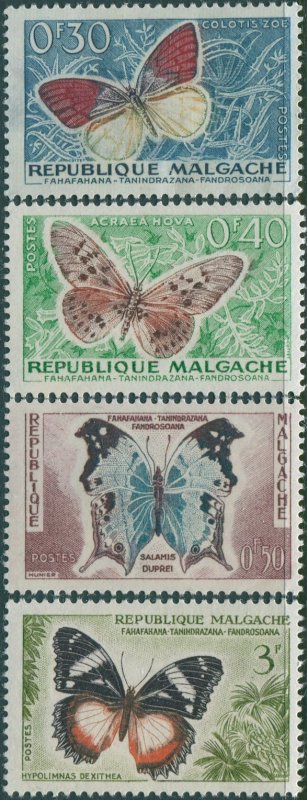 Malagasy 1960 SG7-11 Butterflies (4) MLH