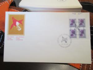 Canada #709 FDC UR plate block