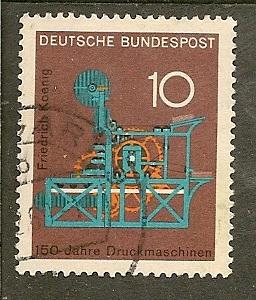 Germany      Scott 978    Printing Press    Used