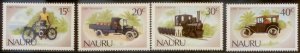 Nauru 1986 SC# 317-20 Cars MNH L156