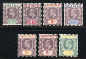 GOLD COAST SCOTT #49/55 KING EDWARD VII MINT HINGED