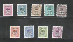 TUVALU - Postage Due - Perf 9v Set - Mint Never Hinged