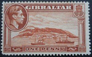 Gibraltar 1940 GVI One Penny SG 122a mint