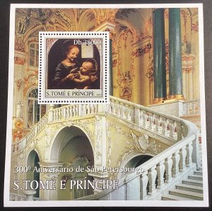 St. Thomas & Prince #1466-68 Mint Never Hinged 2003 Art, Palaces St. Petersburg