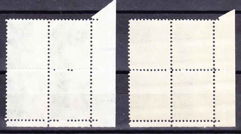 U.S.1965 $5 John B.Moore 2 Blocks of Four  Rotary Press + Tagged  VF/NH