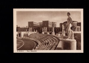 Italy WWII Mussolini Forum Rome Circa 1942 Unused b Postcard u