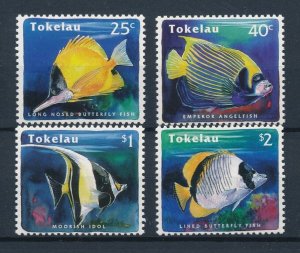 [112090] Tokelau 1995 Marine life fish butterfly fish angelfish  MNH