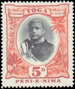 Tonga #47, Incomplete Set, 1897-1934, Hinged