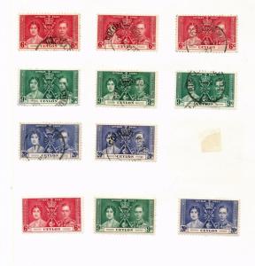 CEYLON 1937/50 M&U To R5 Appx 100 Items  (ELF83