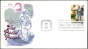 US FDC #1497 Fleetwood Cachet  Postal People 