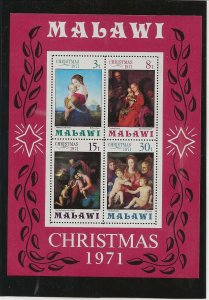 MALAWI Sc 178-81+181a NH issue of 1971 - CHRISTMAS