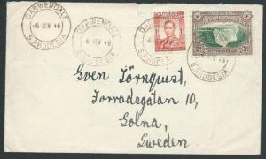 SOUTHERN RHODESIA 1946 cover to Sweden - DARWENDALE cds....................39941