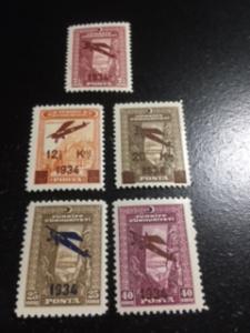 Turkey sc C1-C5 MNH comp set