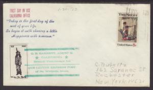 Gus Letter Express Local Post,CA 1973 Cover