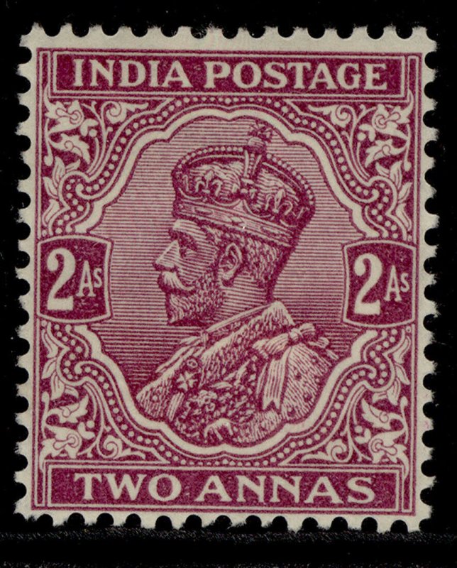 INDIA GVI SG205, 2a bright purple, M MINT. Cat £30. WMK MULT STARS