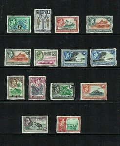 British Solomon Islands: 1939, King George VI definitive  set to 5/- MLH