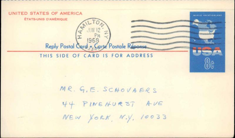 United States, New York, United States Government Postal Cards