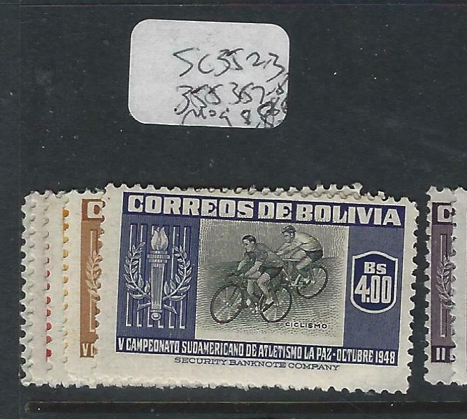 BOLIVIA   (P1303BB)  SC 352-3, 355, 357-8        MOG
