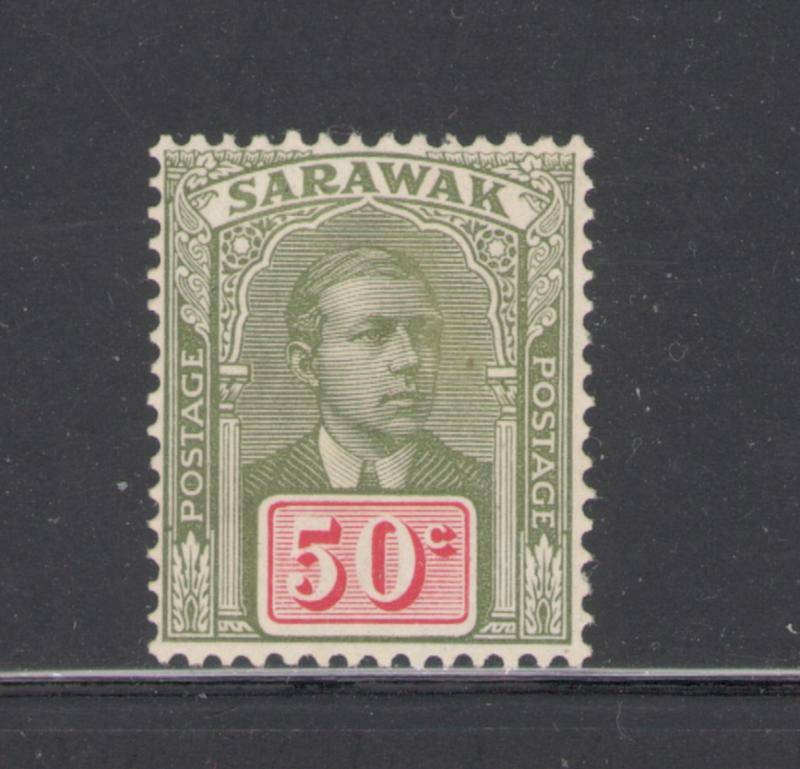 Sarawak 1918 Sir Charles Vyner Brooke 50c Scott # 69 MH