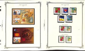 New Zealand Stamp Collection on 14 Scott Specialty Pages, 2008-2009 Mint NH (CG)