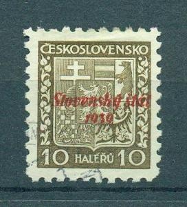 Slovakia sc# 3 used cat value $.25