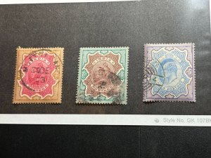 India Scott #71-73 Used! Hinge Mark and Hinge Remnants