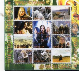 Russia Karelia  LOTR two Towers Sheetlets MNH