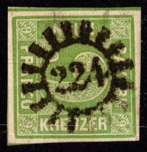 Germany Bavaria Scott 6 Used.
