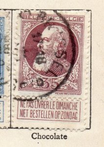 Belgium 1905 Early Issue Fine Used 35c. NW-255999