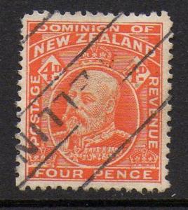 New Zealand 1909-12 Edward VII 4P VFU (134)