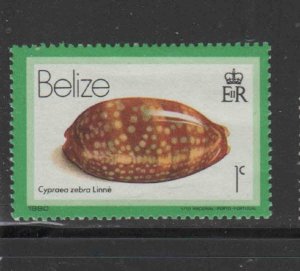 BELIZE #471  1980  1c  SEA SHELL     MINT VF NH  O.G