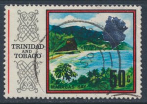 Trinidad & Tobago  SG 351a Used  Maracas Bay Glazed Paper 1972 issue  SC# 156...