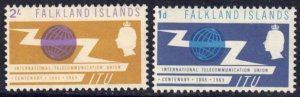 Falkland Islands 154-155 MNH Full Set of 2 cv $7.75