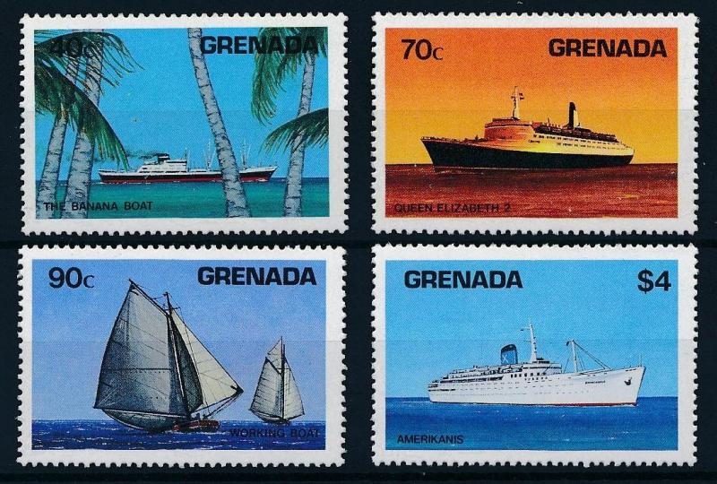 [81283] Grenada 1984 Ships Boats QEII Banana Amerikanis MNH