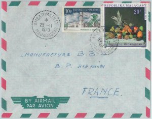 81018 -  MADAGASCAR - POSTAL HISTORY - Airmail COVER from Ambatomainty   1970