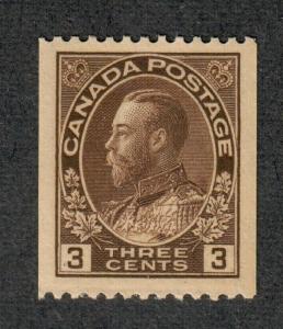 Canada Sc#134, M/NH/EF, Jumbo Coil Stamp, Cv. $25