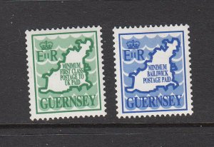 Guernsey 1989 Coil stamps 2values - Unmounted mint