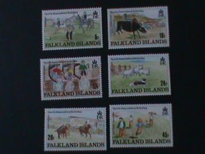 FALKLAND ISLANDS-1989-SC#505-10-CHILDREN'S LOVELY DRAWING MNH-VERY FINE