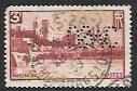 France #344.   used Perfin