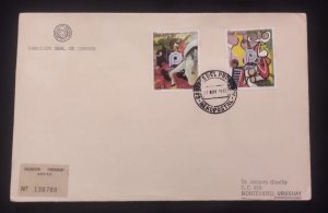 D)1983, PARAGUAY, FIRST DAY COVER, ISSUE, PAINTING, CENTENARY OF THE BIRTH OF