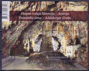 Slovenia, 2013, Adelsberger Cave, s/s, Mi#B68, used/cto